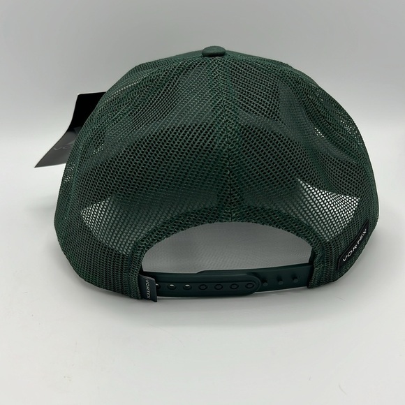 VORTEX GREEN MESH TRUCKER BALL CAP HAT BRAND NEW WITH TAGS OSFM - Picture 4 of 7
